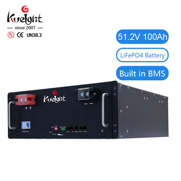 ऑफ ग्रिड सिस्टम के लिए 51.2v 100ah लिथियम बैटरी पैक सोलर सिस्टम बैकअप पावर
